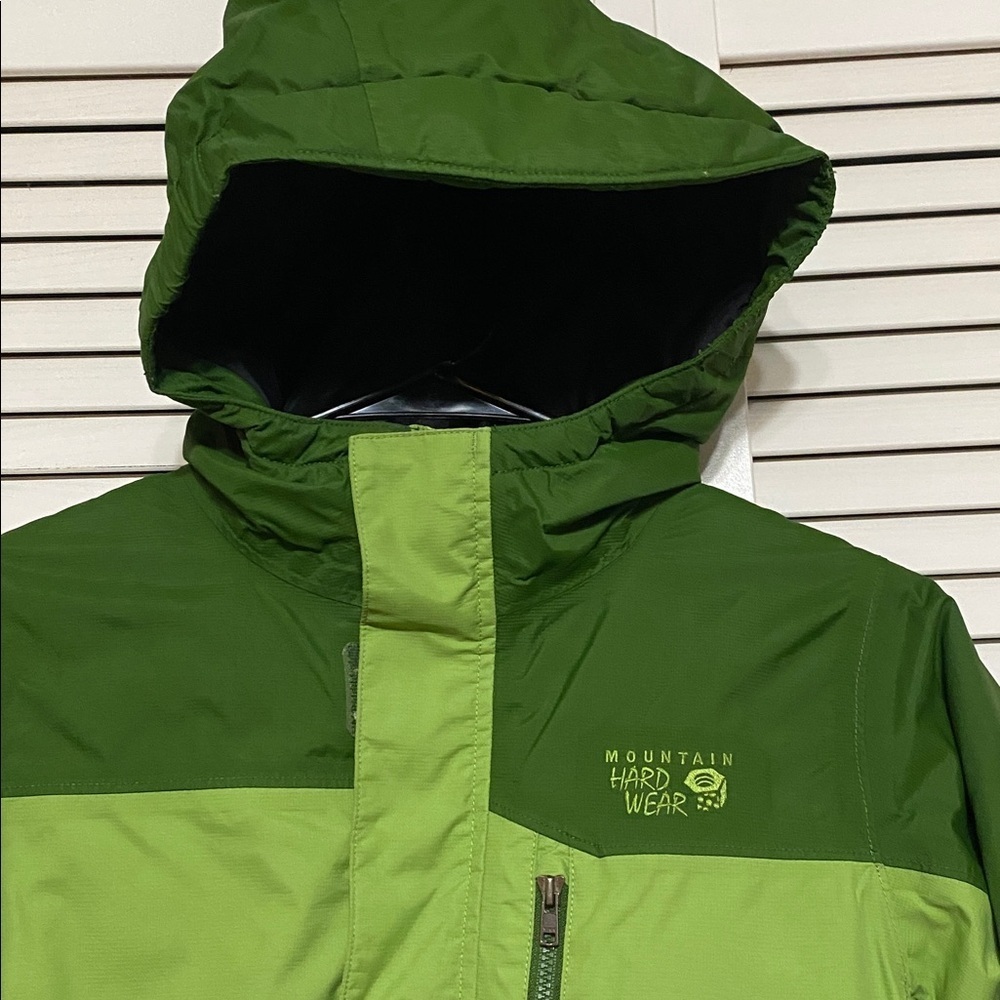 Mountain Hard Wear Green Hoodie Winter Jacket Size Youth M - Picture 7 of 7
